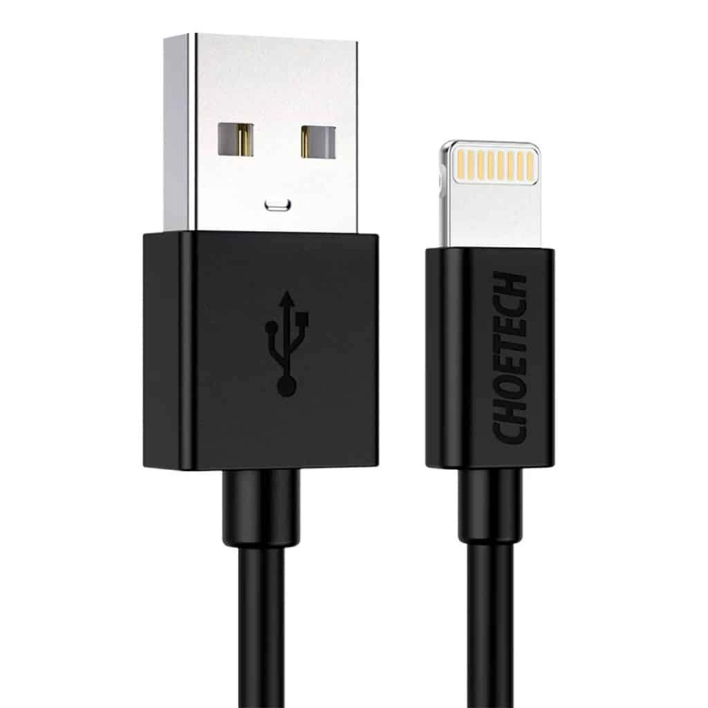 Choetech 2.4A MFi Certified Lightning to USB Charger & Sync Cable 1.8m