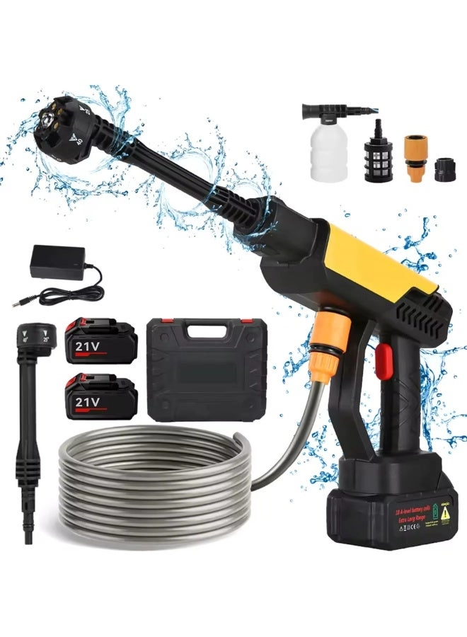 SuperStar Cordless Pressure Washer - Dual 198VF 6-in-1 Nozzle 600 PSI