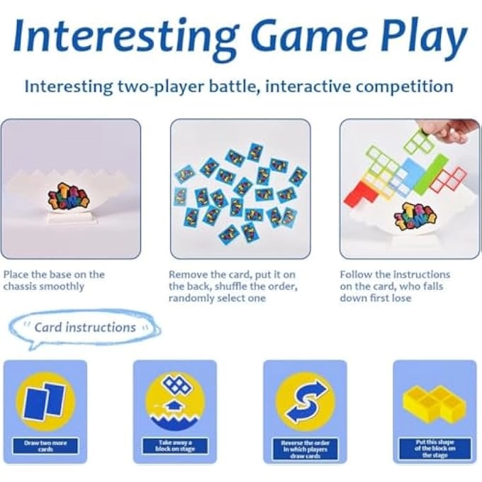 TETRA TOWER BALANCE GAME - 16 pcs
