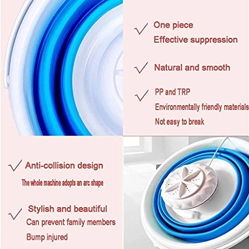 Portable Washing Machine,Turbine Folding Mini Usb Laundry Washer,Perfect For Apartments, Rvs And Small Space Living Shandongmt (Color : B)