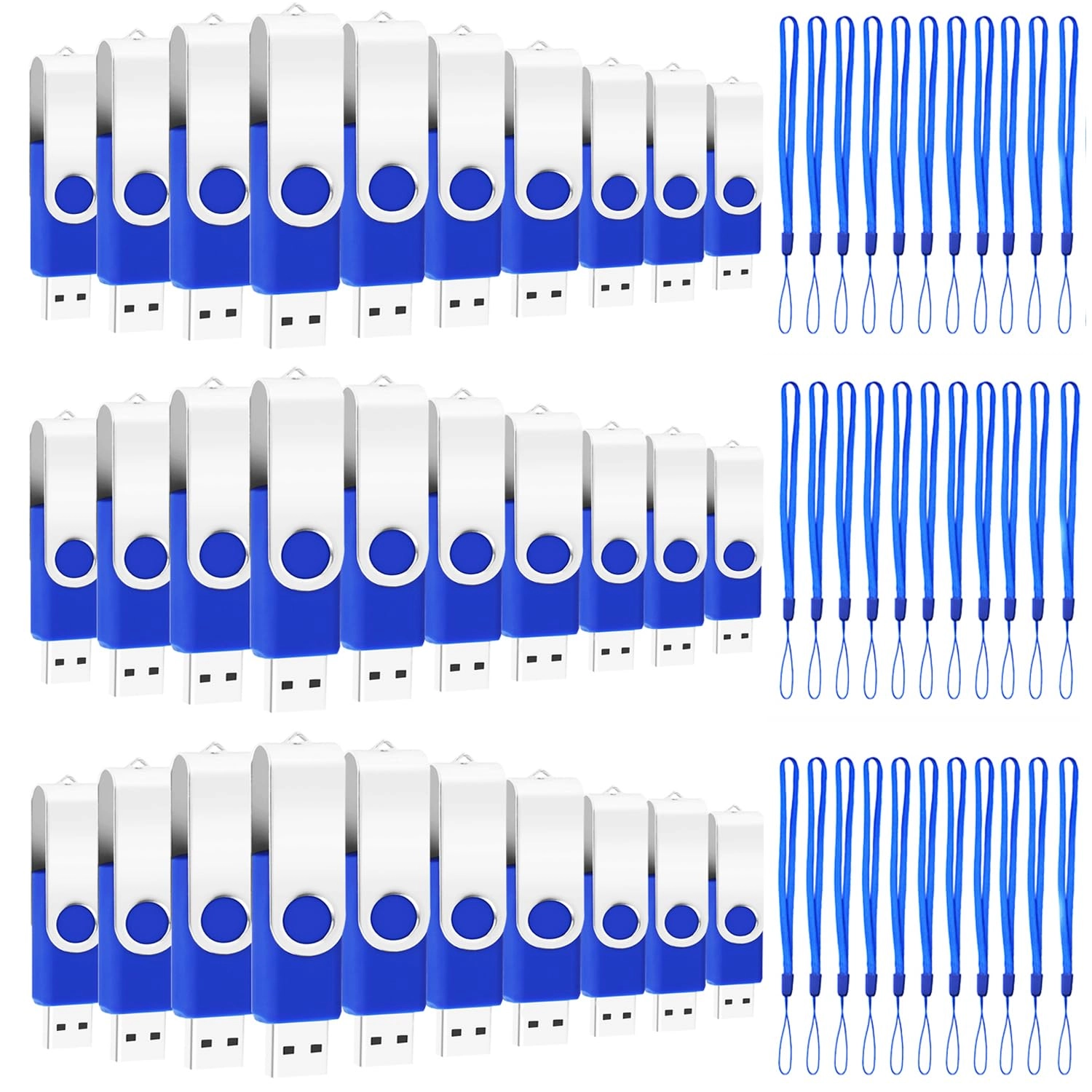 EASTBULL Bulk Flash Drives - USB 2.0 USB Type A 128 MB