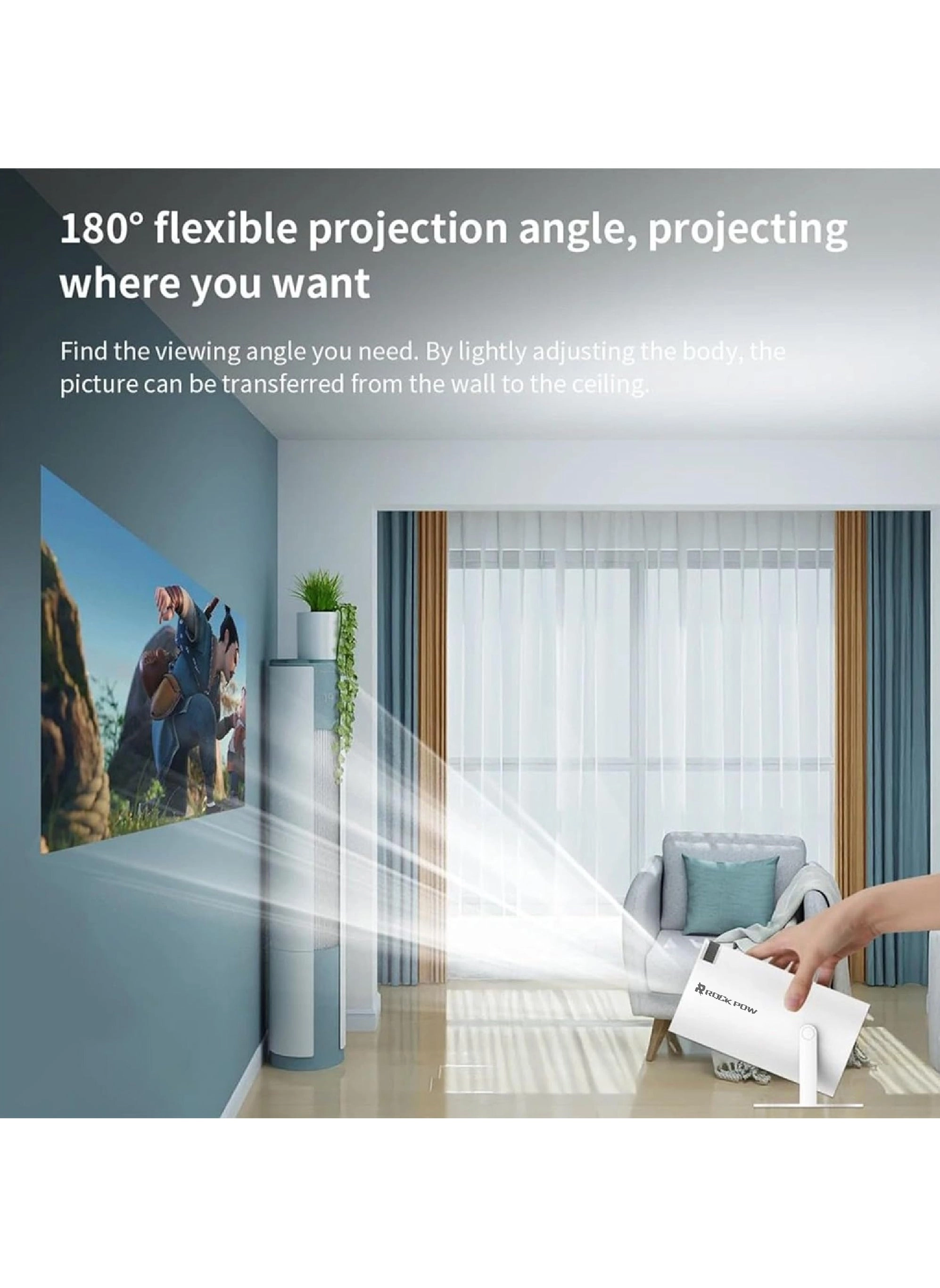 Mini Portable Projector HY300 8000 Lumens