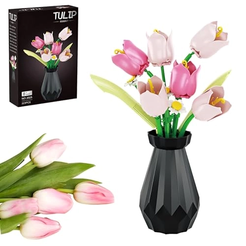 Tulip Bouquet Building Kit - 223 pcs