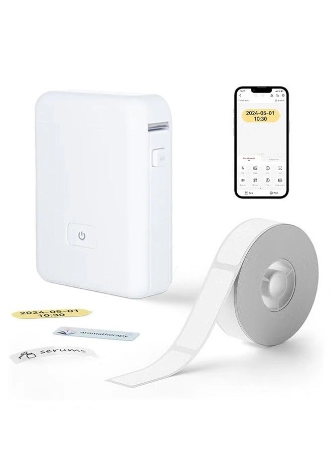 Portable Bluetooth Label Maker - Thermal Printing 12mm