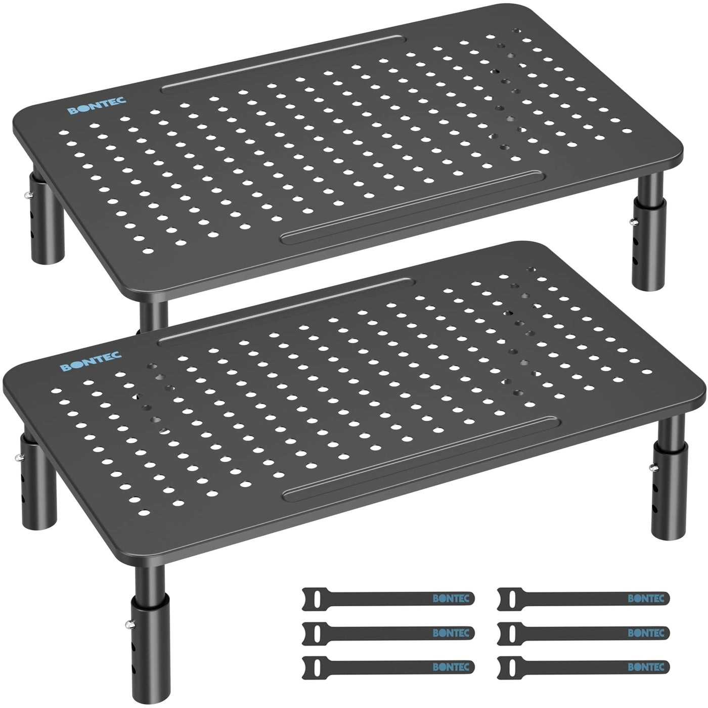Monitor Stand Riser - 2 Pack 3 Height Adjustable 44LBS20KG
