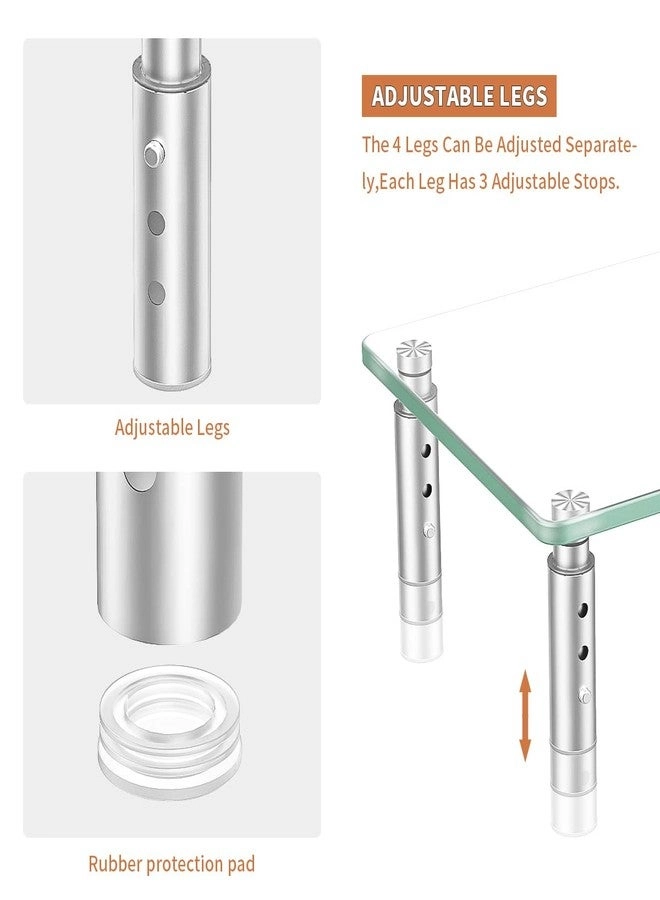 Single LCD Computer Monitor Free-Standing Desk Stand Riser - One (1) 13 inch to 32 inch