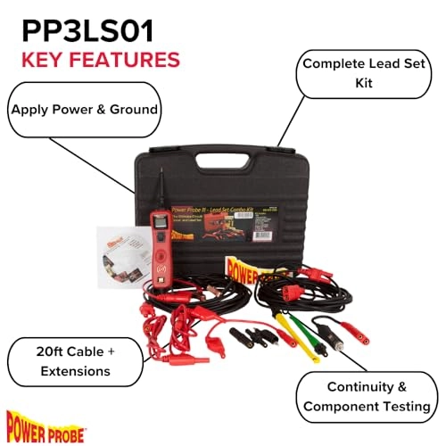 PP3LS01 - 24 Volts 4mm leads and connectors Continuity R
