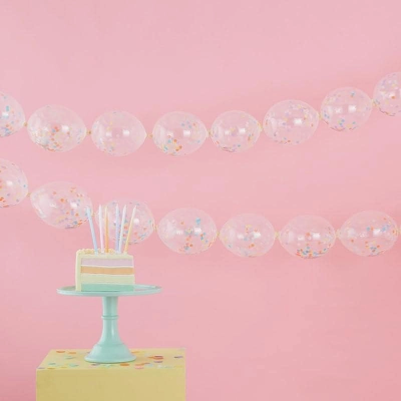 Ginger Ray Confetti Link Balloon Garland - 24pcs