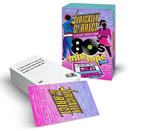 80'S Mixtape Hip Hop, R & B, Funk and Pop Music Trivia Card Game