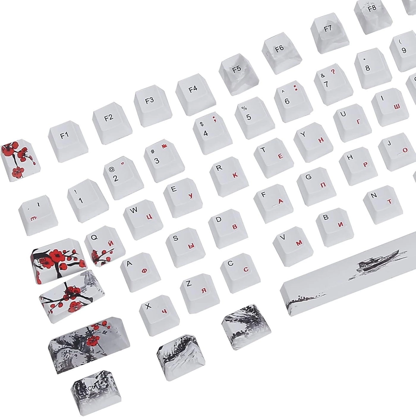 cheekyglo Pudding Keycaps - EnglishRussian