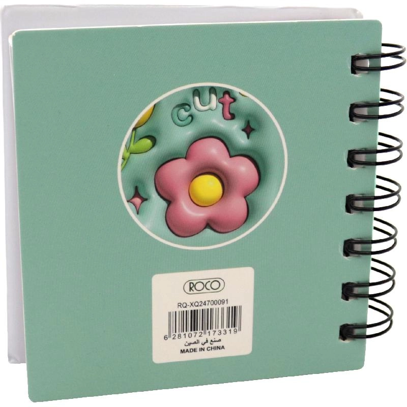 Notebook 19 X 26 cm Spiral - Grid 100 Sheets