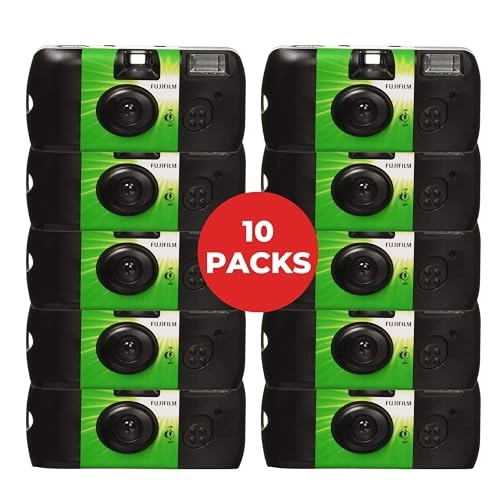 Quicksnap Flash 400 - 35mm Built In Flash 10 Pack + Photography Tips Card