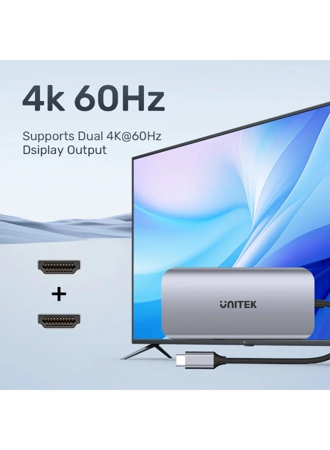 USB-C 8K Docking Station - 100W PD 2.5Gbps Ethernet