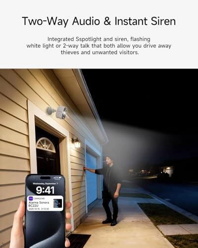 Wireless Wi-Fi Battery Camera 2.5K