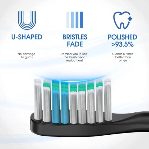 Electric Toothbrush - Sonic 8 Brush Heads 40000 VPM