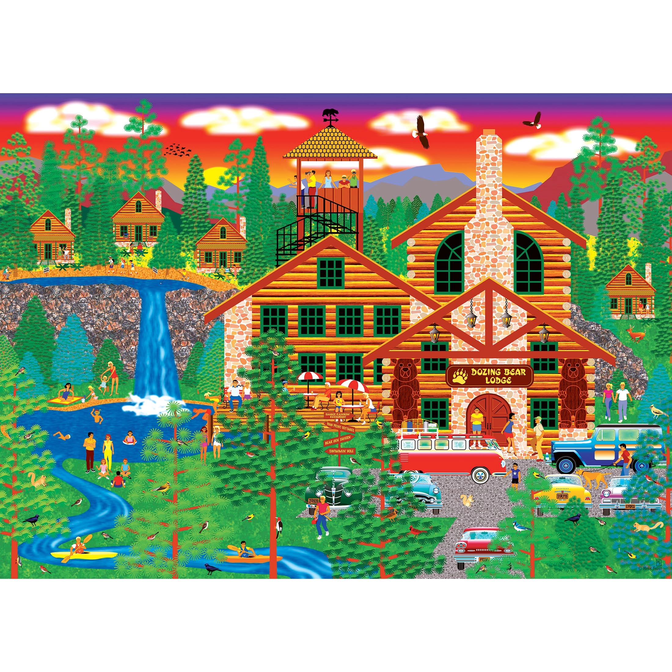 Cra-Z-Art Dozing Bear Lodge Puzzle - 1000 pcs