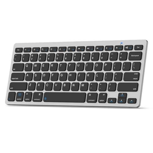 Bluetooth Keyboard - for iPad 10th/9th/8th Gen Aluminum Gray