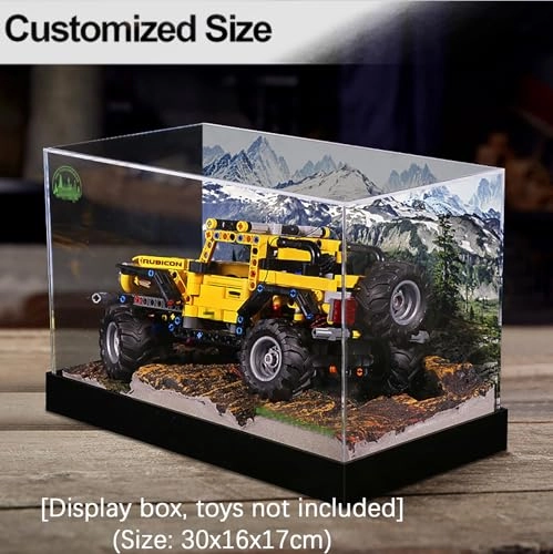 Clear Acrylic Display Case - 36 x 16 x 17 cm Transparent 3mm