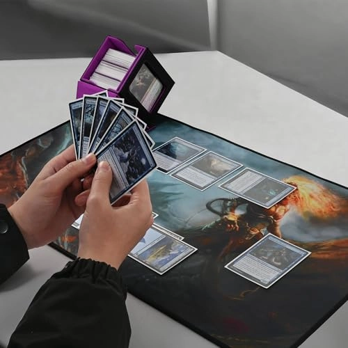 MTG Deck Box - Commander Window Display Black&Purple