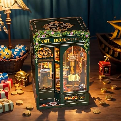 Owl Bookstore - 3D Wooden LED Light