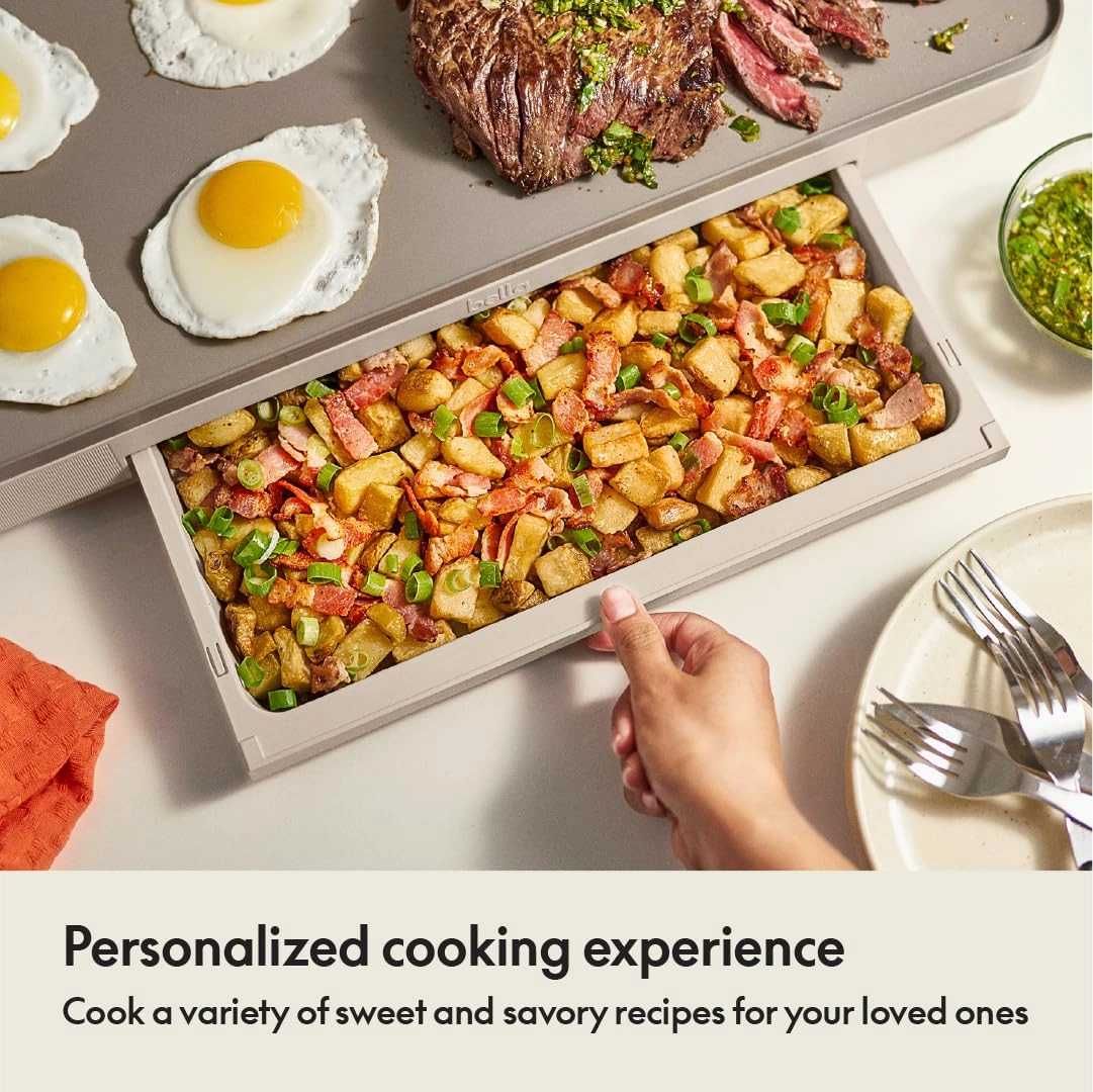 XL Electric Ceramic Titanium Griddle - 1500W 56 cm