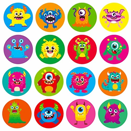Cartoon Monster Sticker Book 600 pcs