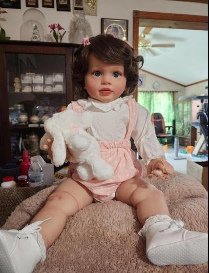 Reborn Baby Doll - 26 inch Hand Rooted Curly Hair Weighted Body Ages 3+