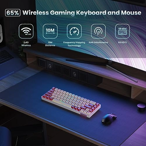 Wireless Gaming Keyboard-KB - 2.4G Wireless