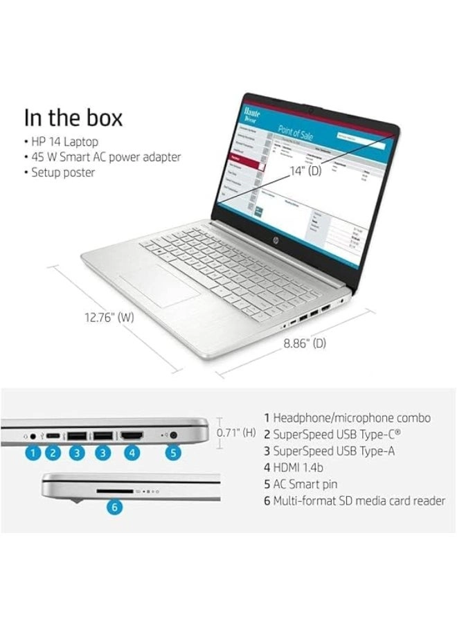 14s Slim 14-DQ0733DS - 14'' Pentium N5030 4GB DDR4 256GB SSD