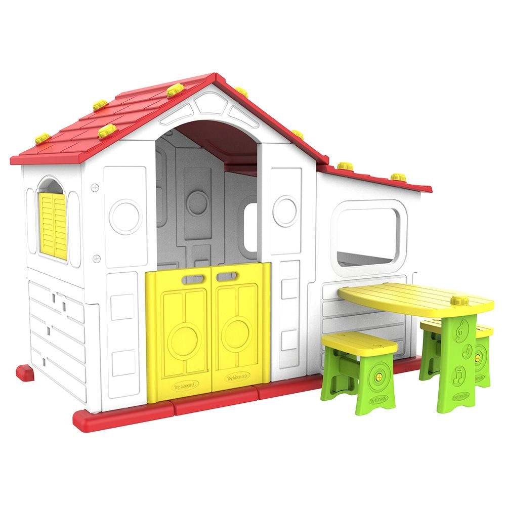 Tomo Big Playhouse - Table & Chairs UV-Protected Plastic