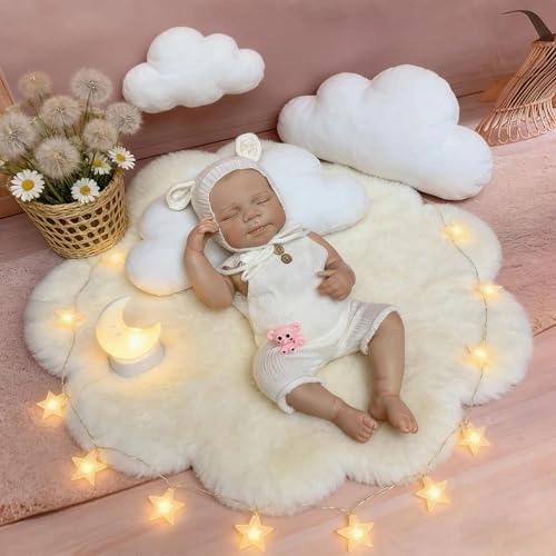 Pascale Reborn Baby Doll - 18 inch Vinyl Ages 3+ Bundle