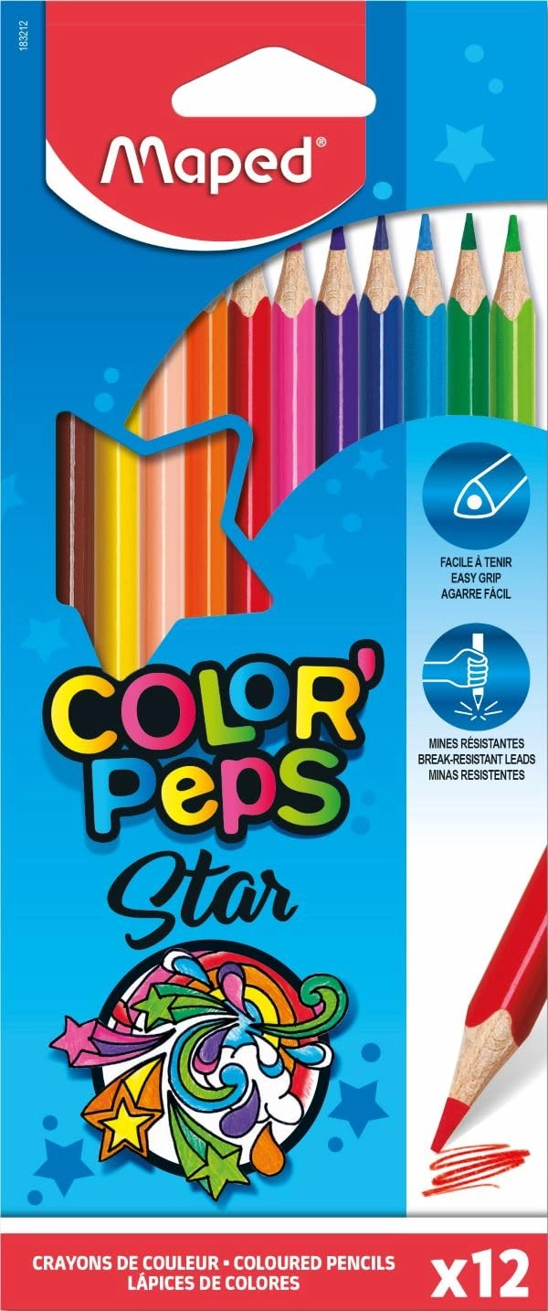 Maped Color'Peps Coloured Pencils - 12 Pcs
