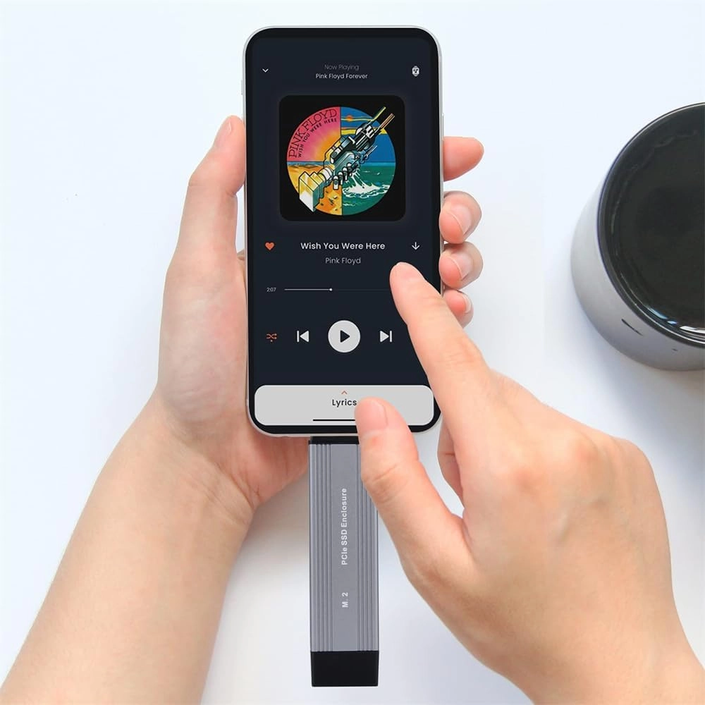 M.2 SSD Enclosure - NVMe SATA Dual Protocol 10Gbps USB-C/A