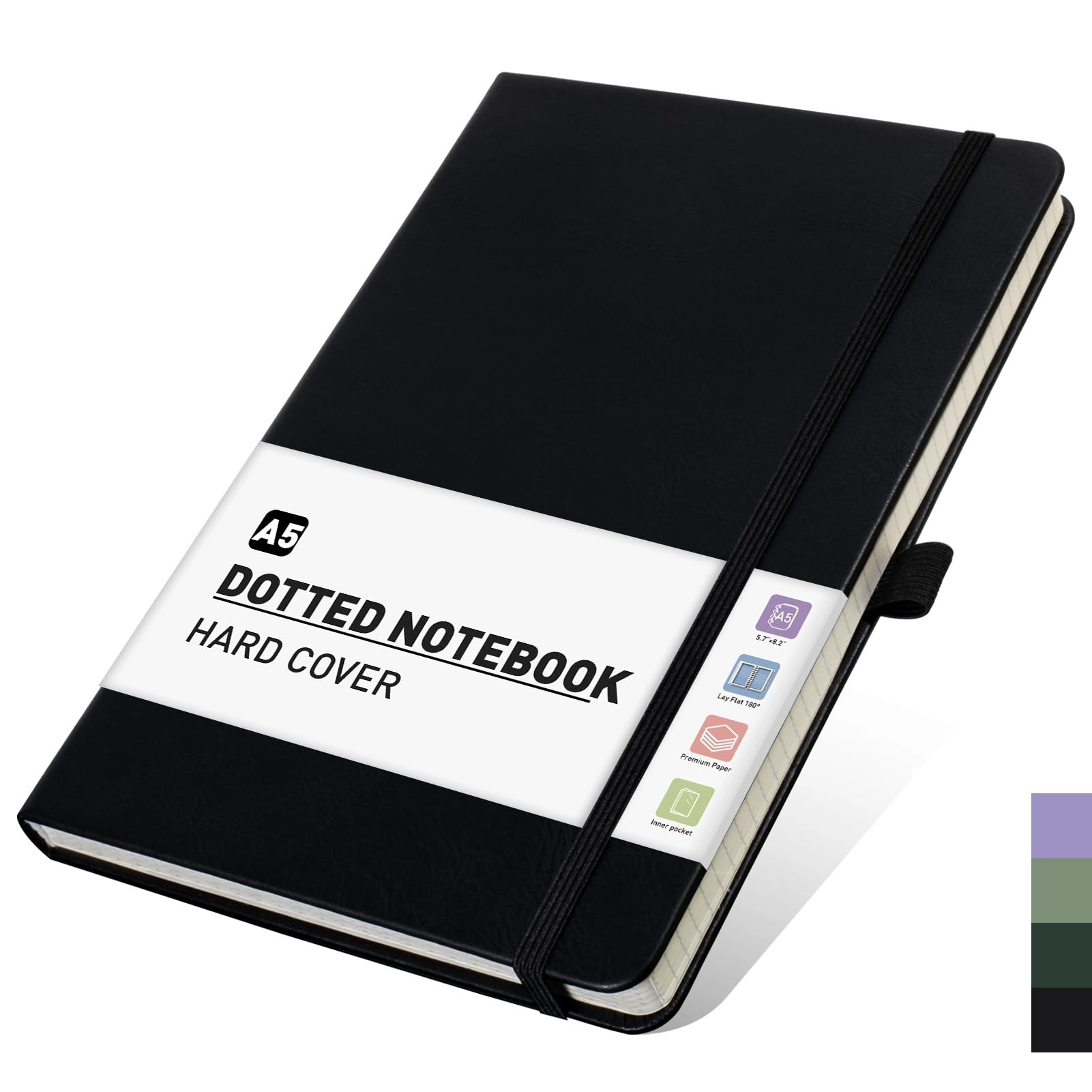 Notebook A5 Hardcover - Dotted 192 Pages
