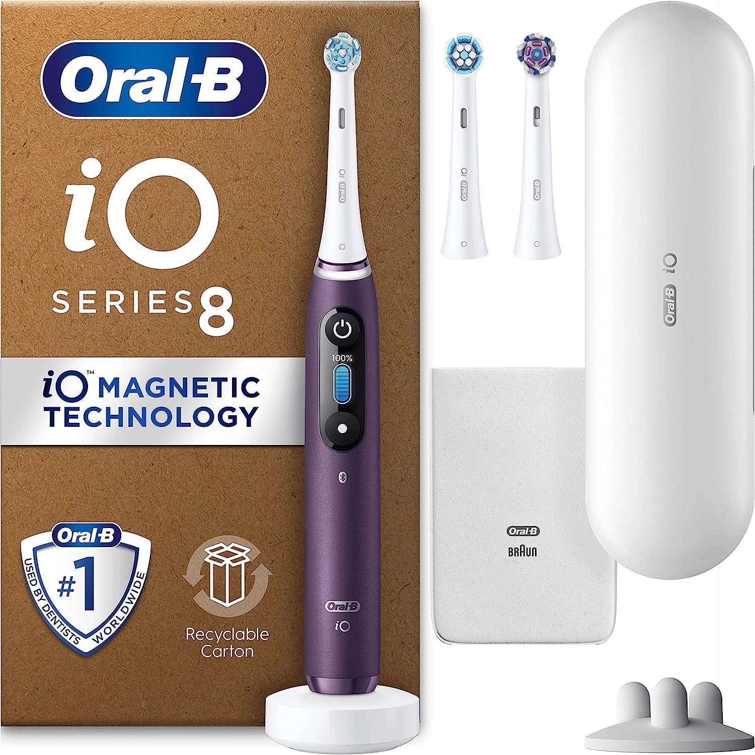 iO8 - 3 Brush Heads 6 Modes Violet