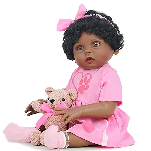 Reborn Baby Doll - 22 Inch Vinyl Brown Eyes