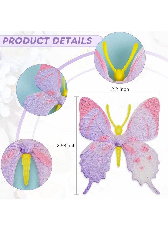 Plastic Butterflies - 48 Pcs