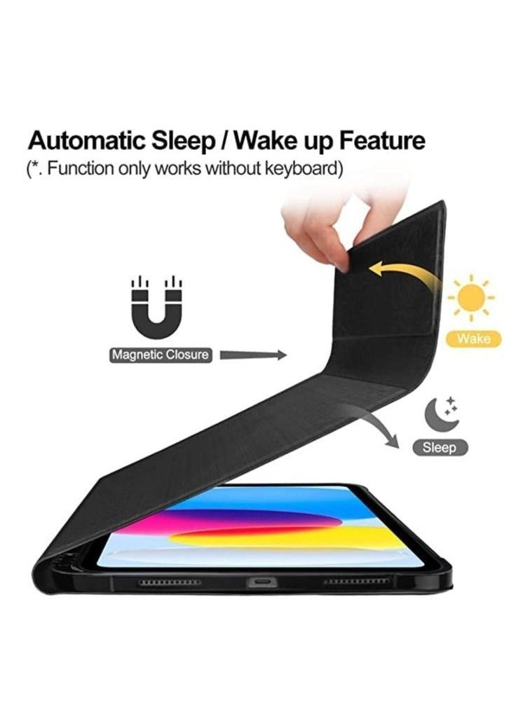 Keyboard Case with Pencil Holder for iPad 10th Generation 10.9-inch (2022)