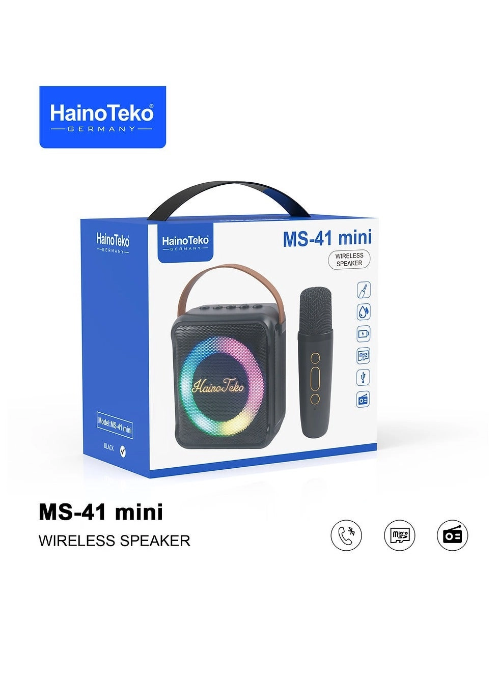 MS41 - Wireless Bluetooth Portable Speaker with Mic