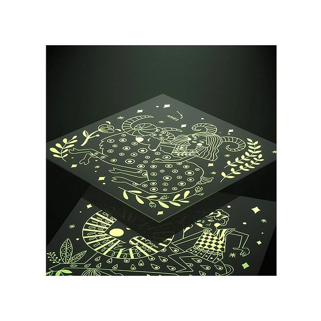 Luminous Scratch Art Card - 3+ years