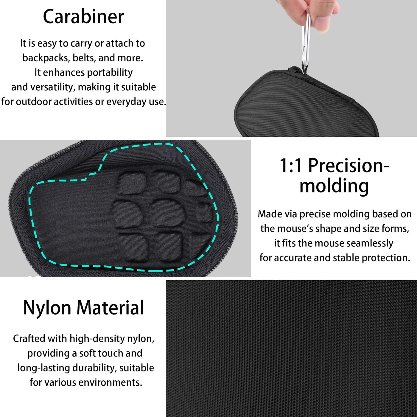 Hard Travel Case for Logitech MX Master 4 / Master 3 / Master 3S - Bluetooth