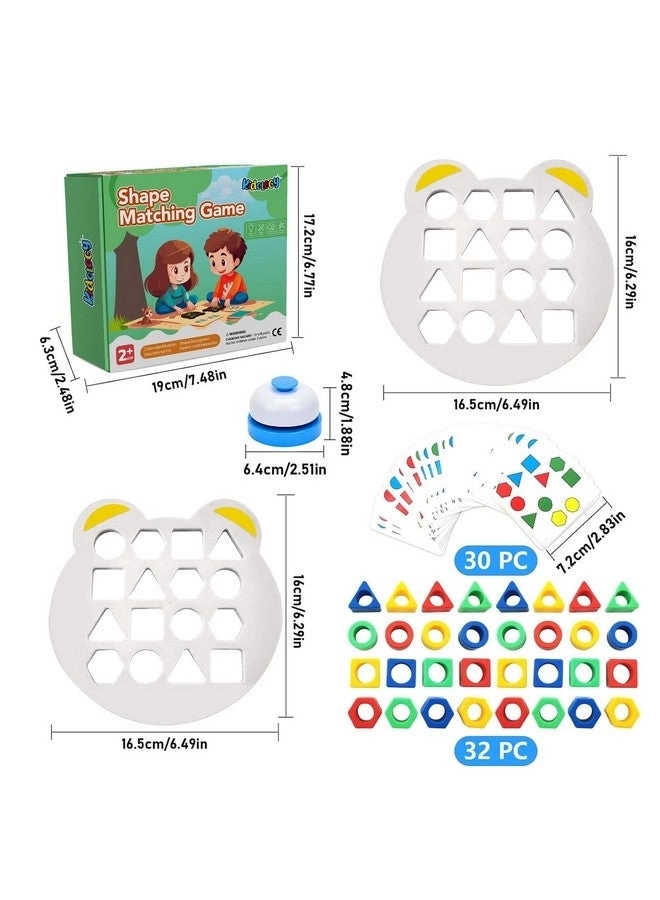 Geometric Shape and Color Matching Puzzle Board Game - 3+