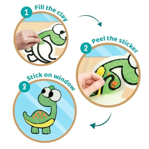 Clay Stickers - 3+ years 9 pcs