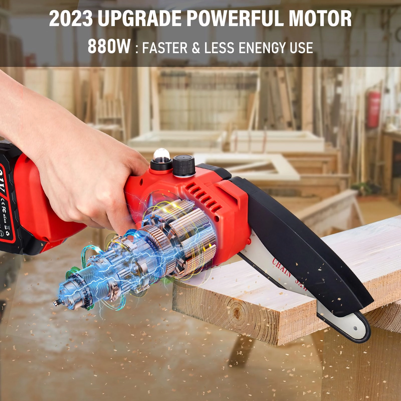Mini Chainsaw - 880 Watts