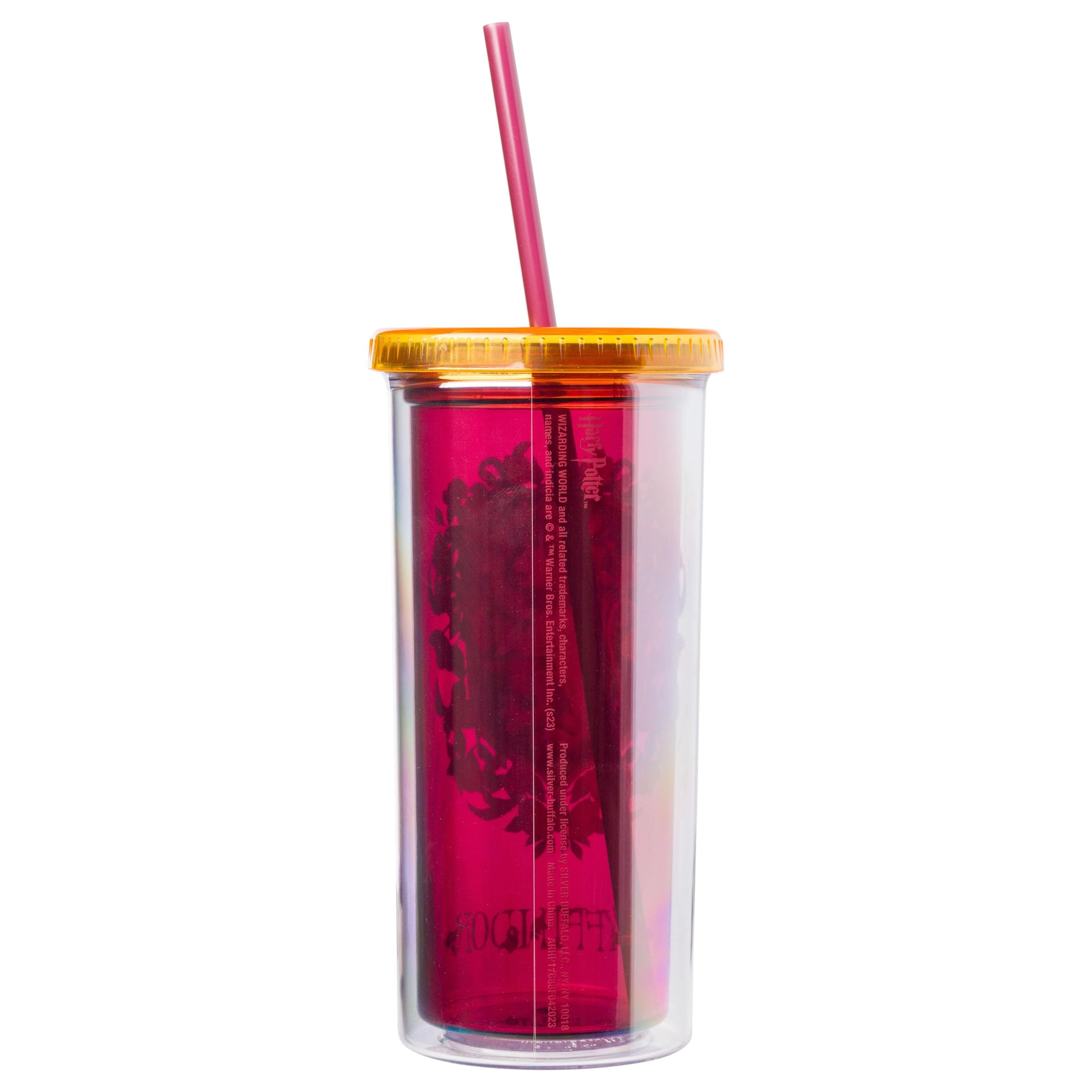 Harry Potter Gryffindor Hogwarts Crest Plastic Tall Cold Cup - 1 pcs