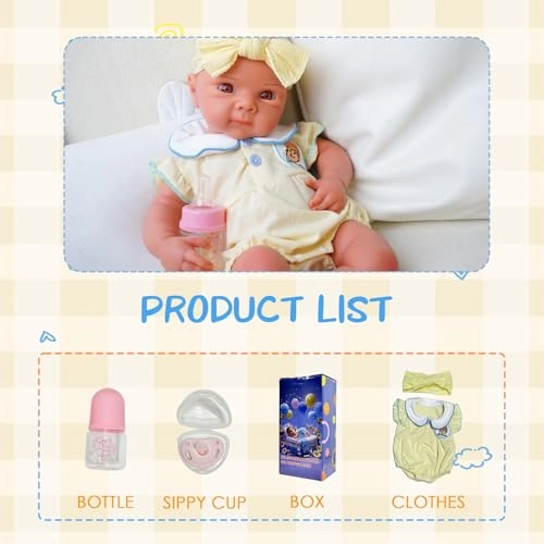 Reborn Baby Doll - 20.1 Inch Silicone Anatomically Correct Ages 3+