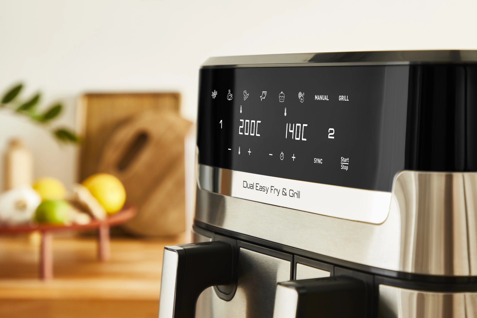 Double Easy Fryer & Grill EY905D28