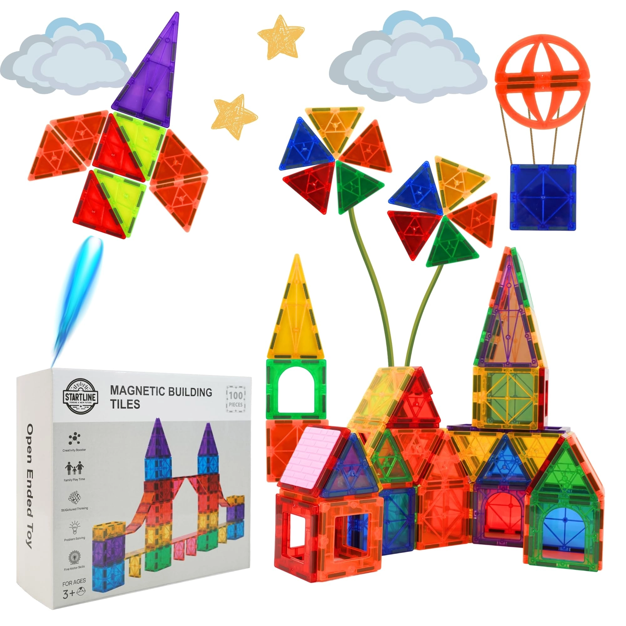 STARTLINE FORGING A NEW FUTURE EST. 2024 Magnetic Blocks - 100 pcs