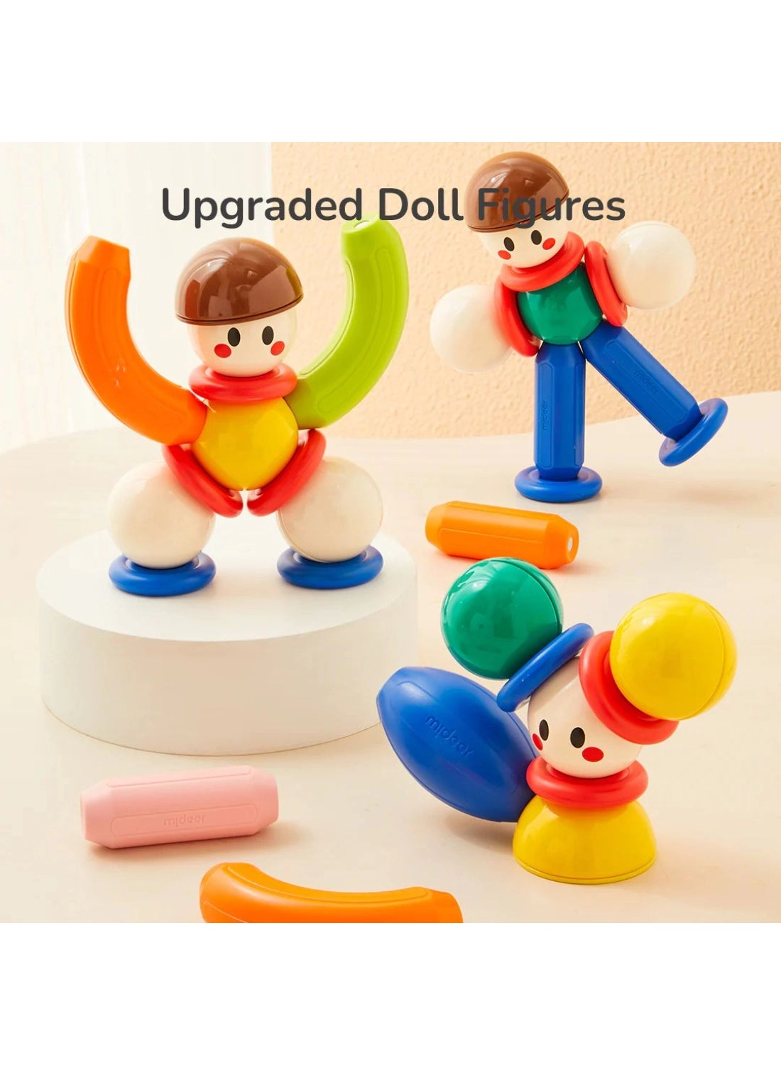 Growth PLUS Rainbow Magnetic Building Sticks - 3+ Years 32 Pcs