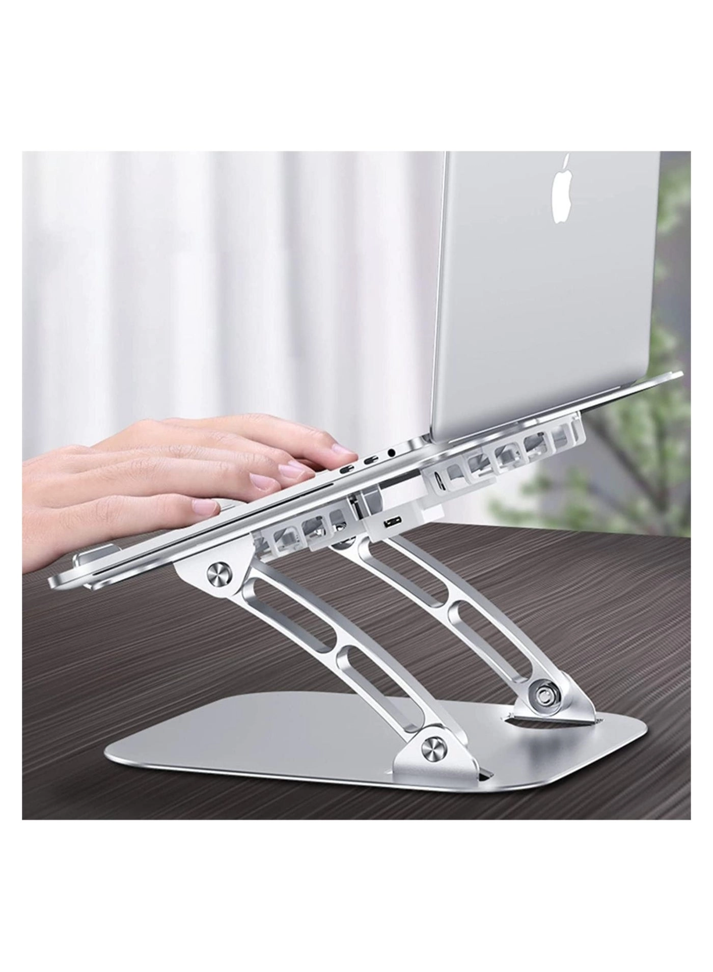 Laptop Stand with Cooling Fan V4 - Adjustable Height White